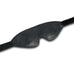 Madison Black Leather BDSM Blindfold with Contrasting Stitching with Band for Best Fit