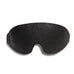 Madison Black Leather BDSM Blindfold with Contrasting Stitching