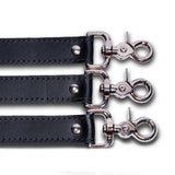 Premium Leather BDSM Restraint Straps with Double Snap Closure | Madison Collection